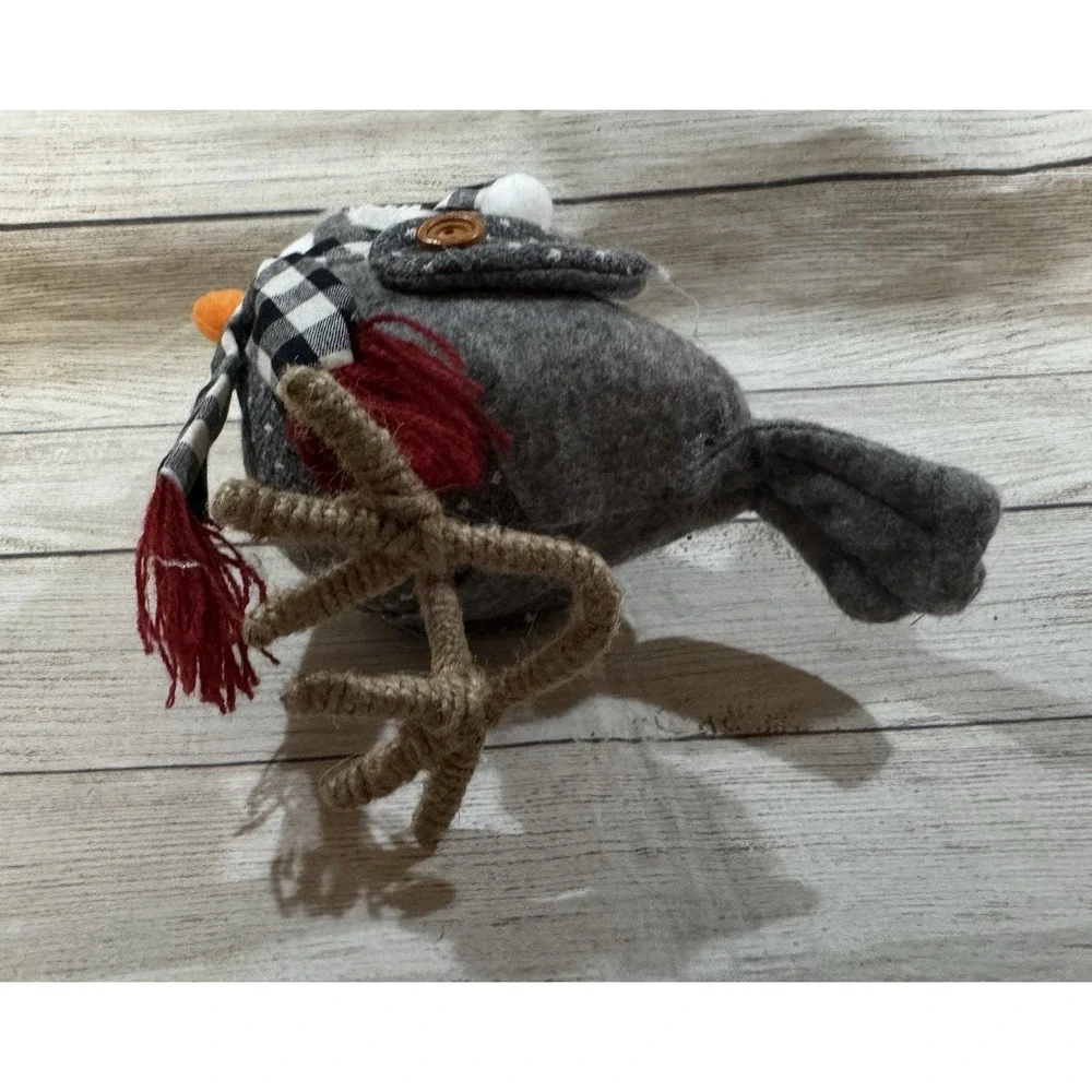Target Wondershop Featherly Friends Bird Black White Checkered Scarf & Hat Tb37